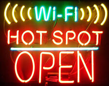 New Wifi Hot Spot Open Neon Light Sign 24