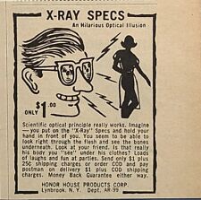 X-Ray Specs Optical Illusion Lynbrook NY Novelty Gag Vintage Print Ad 1964 picture