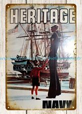 1974 US Navy heritage Recruitment army military metal tin sign wall collectibles picture