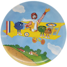 McDonald's 1985 Ronald McDonald Flying The Fry Guys Melamine Plate picture