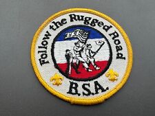 BSA, 1966 “Follow the Rugged Road” Program Theme Patch picture