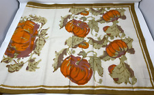 Vintage Couleur Nature Cotton Dish Towel Pumpkins on Vines 21x29