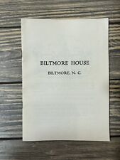 Vintage Biltmore House House Biltmore NC Souvenir Booklet picture