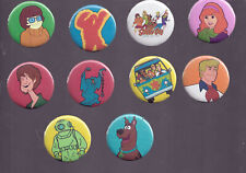 Retro Repro Set of 10 Scooby Doo pinback buttons 1.25