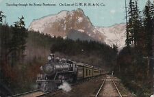 Vintage Postcard - Scenic Northwest Oregon Washington Railroad Train O.W.R.R. picture
