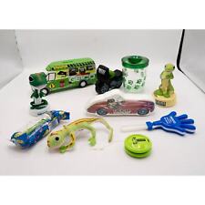Lot 10 Geico Gecko Advertising Red Car T-Shirt Van Coin Bank Foam Figures More picture