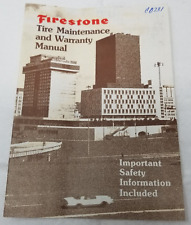 Firestone Tire Maintenance and Warranty Manual Booklet 1983 picture