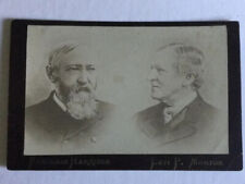 Rare Antique American President, VP, Harrison, Morton Cabinet Photo Split Image picture