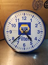 NAPA Filters Clock Wall Hanger Man Cave Garage Shop Classic Vintage  picture