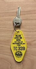 Vintage Yellow Hotel Key Fob Village Latch Inn Hotel Southampton New York picture