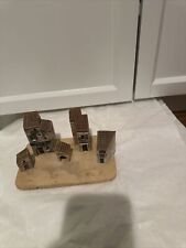 5 Pieces With A Base Gault Miniature French House Hand Made Collectible picture