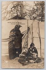 Postcard RPPC Indian Chief and Family W.H. Martin c1909 picture