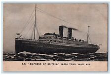 c1910 S.S. Empress Britain Steamer Cruise Ferry Ship Vintage Antique Postcard picture