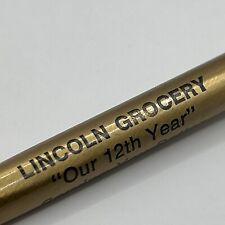 VTG Ballpoint Pen Lincoln Grocery 12th Year Lincoln KS picture