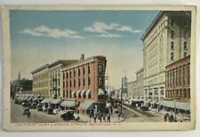 Street Scene Junction of Court & Arsenal Streets Watertown NY New York Postcard picture