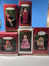 1990’s Hallmark Keepsake Christmas Ornaments Random Lot of 5 With Original Boxes picture