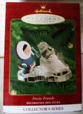 NIB 2000 HALLMARK Frosty Friends, Eskimo & Baby Seal #21 Christmas Ornament NRFB picture