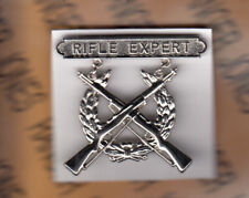 USMC Marine Corps RIFLE EXPERT marksmanship dress uniform badge clutchback c/b picture