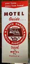 1970-71 North Dakota Motel Association Guide Vtg Travel Brochure Peace Garden ND picture