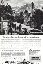 1955 Sinclair: Yosemite Scenic Fortune Vintage Print Ad picture