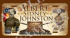 Albert Sidney Johnston CSA American Civil War Themed vehicle license plate picture