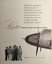 Vintage 1955 LEARSTAR Lockheed Aircraft Lg Print Ad/Poster 10”x12-1/2” picture