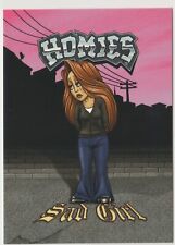 Homies #12 Sad Girl David Gonzales Chicano Mexican American East LA swap card picture