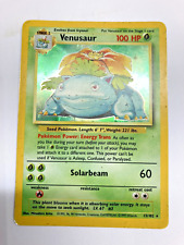 Venusaur Original Base Set Holo Rare 15/102 Pokemon Card WOTC picture