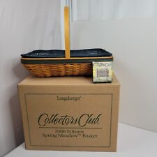 Longaberger Collectors Club Spring Meadow Basket Handle Liner Protector Charm picture