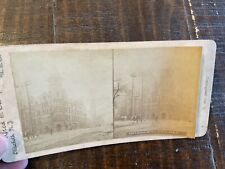 ORIGINAL 1896 STEREOVIEW CARD PHOTO YMCA BUILDING CLEVELAND OHIO picture