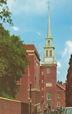 Postcard Historic Old North Church Salem Street Boston MA Chrome picture