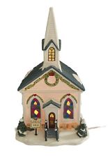 St. Nicholas Square The Village Collection Vintage 2001 Lighted Church picture