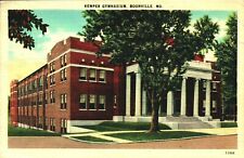 Boonville Missouri MO Kemper Gymnasium Linen Postcard Posted 1947 picture
