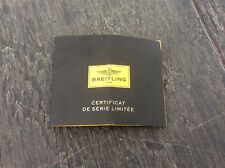 Breitling Limited Edition Certificate de Série Limitée picture
