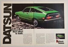 1973 Print Ad The 1974 Datsun B-210 Green 2-Door Car picture