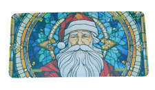 Mosaic Santa Claus Christmas License Plate 6 X 12 Inches Aluminum New picture