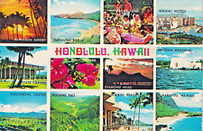 Postcard HI Honolulu Hawaii Views  4