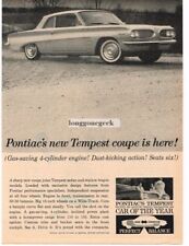 1961 Pontiac Tempest Coupe Automobile Car Vintage Ad  picture