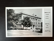 Vt Postcard RPPC Newport Indiana IN Vermillion County Courthouse Morris W Beck picture