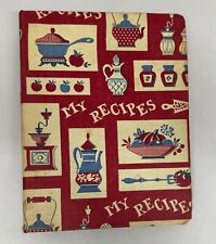 Vtg My Recipes 3-Ring Binder Cookbook Recipe Book W/ Handwritten Recipes 1960s picture