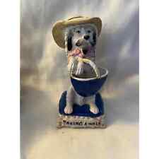 Conte & Boehme Figural Poodle Sitting Up w Basket C1885 Begging for Walk picture
