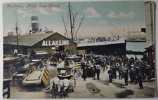 c1910 Allan Line Wharf Montreal, Quebec  Vintage PC Postcard picture