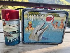 Vintage 1966 Flipper Lunchbox &  Great Condition Thermos picture