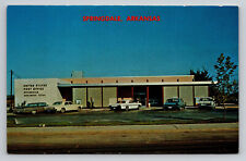 Springdale Arkansas Post Office 1960s Cars AR Postcard picture