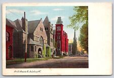 Galesburg Illinois~South Prairie Street~Churches on Left~c1905 Postcard picture