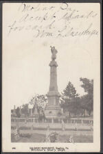 Soldiers Monument at Reading PA undivided back postcard 1905 picture