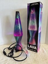 Schylling Classics Lave Lamp 14.5” Silver Glitter/ Aurora Borealis Model 2048 picture