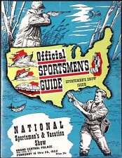 1952 Official Sportsmen's Guide Sportsmen's Show NEW YORK NY Issue Newsletter picture