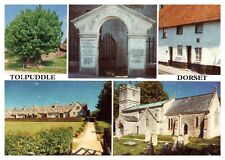 Tolpuddle Dorset England Multi View Scenic Landmarks Chrome UNP Postcard picture