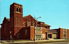 First United Methodist Church Streetview Rantoul Illinois Chrome Postcard picture